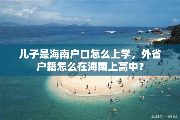 儿子是海南户口怎么上学，外省户籍怎么在海南上高中？