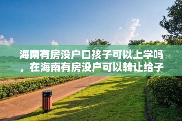海南有房没户口孩子可以上学吗，在海南有房没户可以转让给子女吗？