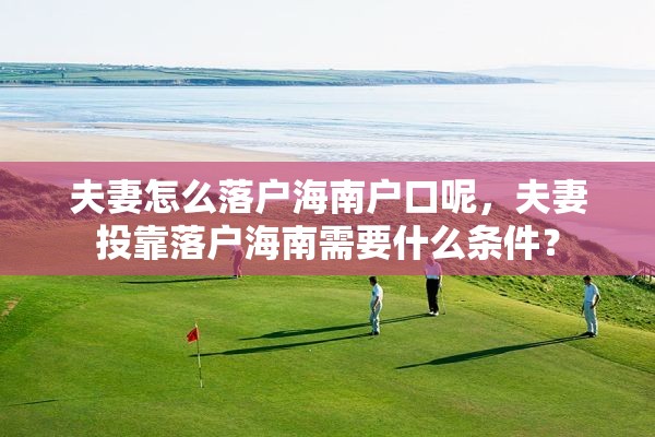 夫妻怎么落户海南户口呢，夫妻投靠落户海南需要什么条件？