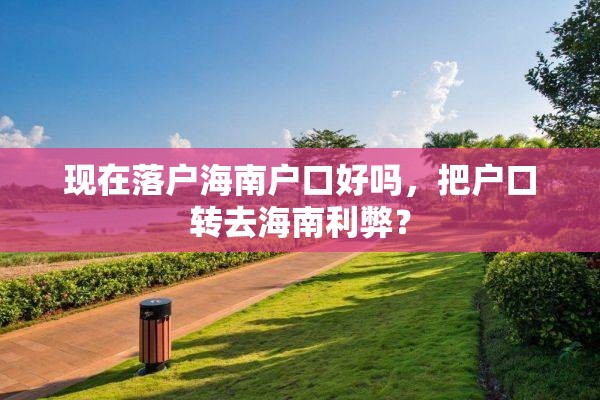 现在落户海南户口好吗，把户口转去海南利弊？