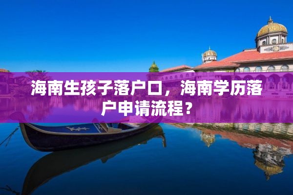 海南生孩子落户口，海南学历落户申请流程？