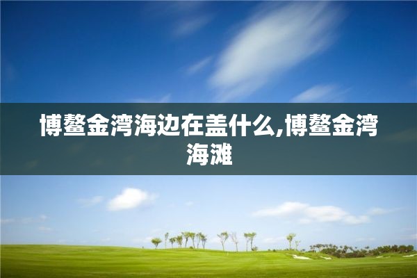 博鳌金湾海边在盖什么,博鳌金湾海滩