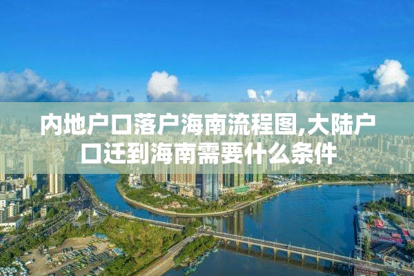 内地户口落户海南流程图,大陆户口迁到海南需要什么条件