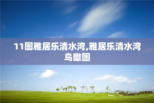 11图雅居乐清水湾,雅居乐清水湾鸟瞰图