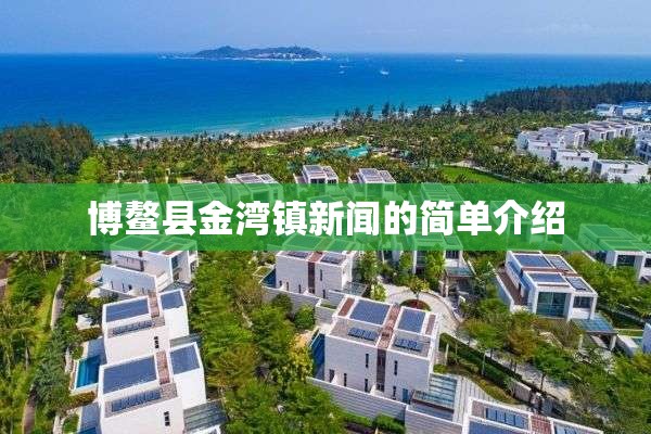 博鳌县金湾镇新闻的简单介绍