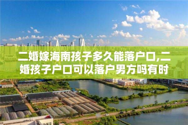 二婚嫁海南孩子多久能落户口,二婚孩子户口可以落户男方吗有时间限制吗