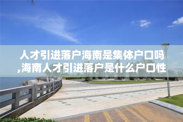 人才引进落户海南是集体户口吗,海南人才引进落户是什么户口性质