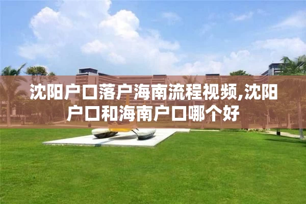 沈阳户口落户海南流程视频,沈阳户口和海南户口哪个好