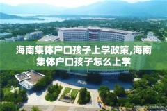 海南集体户口孩子上学政策,海南集体户口孩子怎么上学
