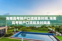 海南高考转户口流程及时间,海南高考转户口流程及时间表