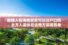 新疆人在海南买房可以迁户口吗,北方人退休后去南方买房养老可行吗?