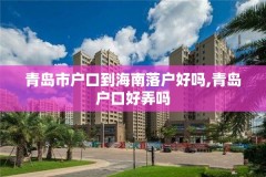 青岛市户口到海南落户好吗,青岛户口好弄吗
