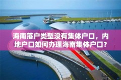 海南落户类型没有集体户口,内地户口如何办理海南集体户口?