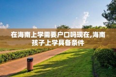 在海南上学需要户口吗现在,海南孩子上学具备条件