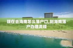 现在去海南怎么落户口,到海南落户办理流程