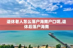 退休老人怎么落户海南户口呢,退休后落户海南