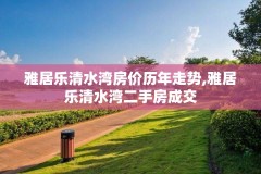 雅居乐清水湾房价历年走势,雅居乐清水湾二手房成交