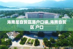 海南是自贸区落户口嘛,海南自贸区 户口