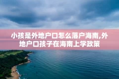 小孩是外地户口怎么落户海南,外地户口孩子在海南上学政策