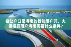 老公户口是海南的我能落户吗,夫妻投靠落户海南需要什么条件?
