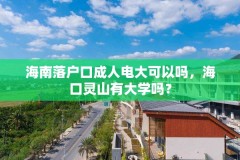 海南落户口成人电大可以吗，海口灵山有大学吗？