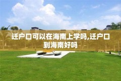 迁户口可以在海南上学吗,迁户口到海南好吗