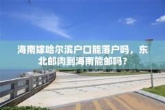 海南嫁哈尔滨户口能落户吗,东北邮肉到海南能邮吗?