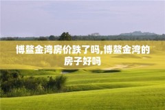 博鳌金湾房价跌了吗,博鳌金湾的房子好吗