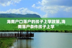 海南户口落户的孩子上学政策,海南落户条件孩子上学
