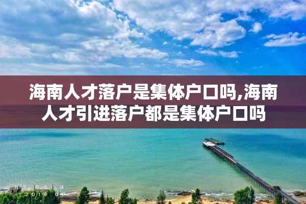 海南人才落户是集体户口吗,海南人才引进落户都是集体户口吗