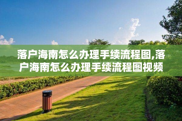 落户海南怎么办理手续流程图,落户海南怎么办理手续流程图视频