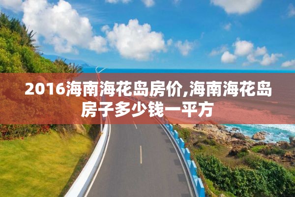 2016海南海花岛房价,海南海花岛房子多少钱一平方