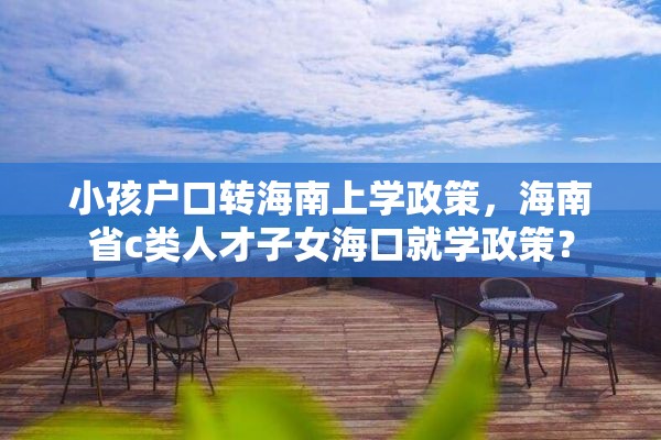 小孩户口转海南上学政策，海南省c类人才子女海口就学政策？