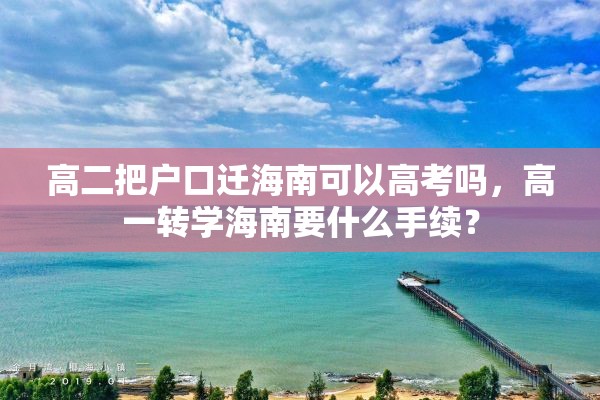 高二把户口迁海南可以高考吗，高一转学海南要什么手续？