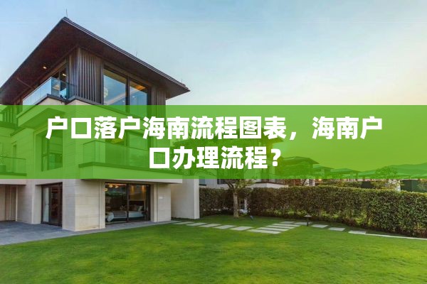 户口落户海南流程图表，海南户口办理流程？