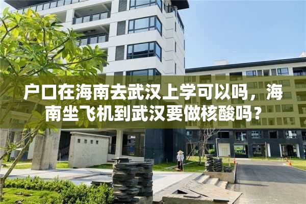 户口在海南去武汉上学可以吗，海南坐飞机到武汉要做核酸吗？