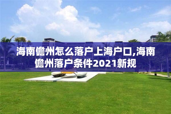 海南儋州怎么落户上海户口,海南儋州落户条件2021新规