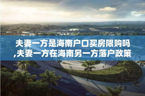 夫妻一方是海南户口买房限购吗,夫妻一方在海南另一方落户政策