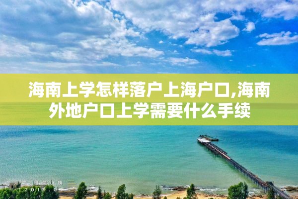 海南上学怎样落户上海户口,海南外地户口上学需要什么手续